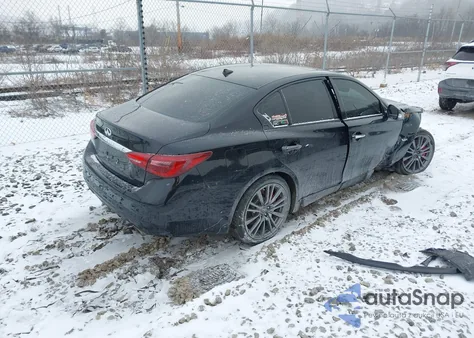 2018 Infiniti Q50 3.0T Red Sport 400 from USA, damaged, VIN JN1FV7AR5JM481409